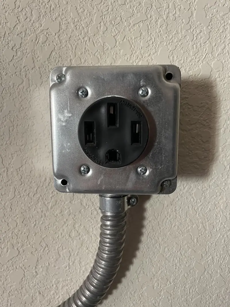 NEMA 14-50 outlet installed for Smart Home Electrical in Mandan
